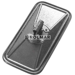 Lusterko uniwersalne  mocowanie metalowe + plastikowa tuleja 390 x 195 obejma ( sprzedawane po 2 )
