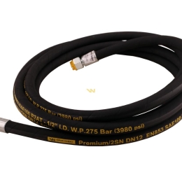 Przewód hydrauliczny 275 bar gwint M22x1.5 proste L-5000mm DN12-2SN (AA-13-5000; P11P11)  27.5MPa Waryński