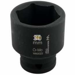 Nasadka udarowa sześciokątna 1/2". 30 mm. CrMo. DIN 3129. Waryński