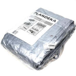 Plandeka MOCNA 5x8m (srebrna) gramatura 110g/m2