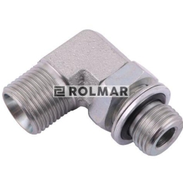 Kolanko hydrauliczne 90 LONG z przeciw. M16x1.5 X M18x1.5