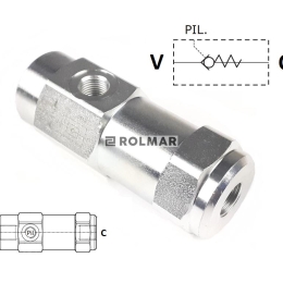 Zawór zwrotny sterowany liniowy 3/8"