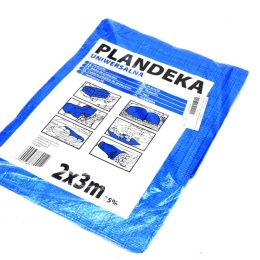 Plandeka LEKKA 2x3m (niebieska) gramatura 55g/m2