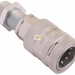 Szybkozłącze hydrauliczne gniazdo long z eliminatorem ciśnienia M22x1.5 gwint zew. EURO PUSH-PULL (9100822GL) (ISO 7241-A) Waryński