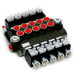 Rozdzielacz hydrauliczny 5-sekcyjny sterowany elektrycznie (12V) 80L