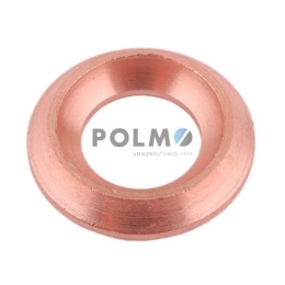 Uszczelka manometryczna do przyłącza z gwintami G1/8" i M10x1 (CU wyżarzone) POLMO ( sprzedawane po 10 )