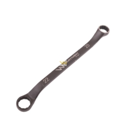 Klucz oczkowy odsadzony 20 x 22 mm. CrV standard ASME B107.9 Waryński