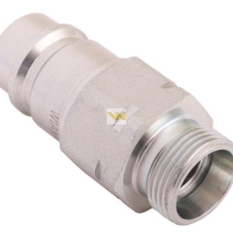 Szybkozłącze hydrauliczne wtyczka z eliminatorem ciśnienia M22x1.5 gwint zew. EURO (9100822W) (ISO 7241-A) Waryński