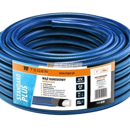 Wąż ogrodowy "STANDARD PLUS",  FI 1". 20m, Teger