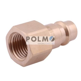 Szybkozłącze pneumatyczne P26 NW7.2 wtyczka 1/4"BSP gwint wewnętrzny POLMO  ( sprzedawane po 5 )