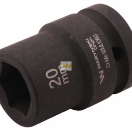 Nasadka udarowa sześciokątna 3/4". 20 mm. CrMo. DIN 3129. Waryński