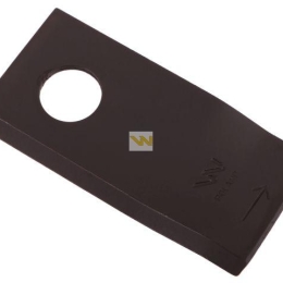 Nóż. nożyk kosiarka lewy 96x48x3mm otwór 19 zastosowanie 434979 Pottinger WARYŃSKI ( sprzedawane po 25 )
