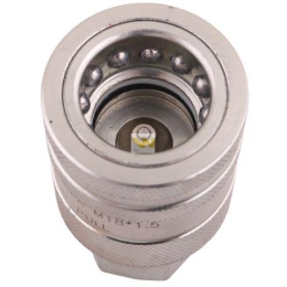 Szybkozłącze hydrauliczne gniazdo z eliminatorem ciśnienia M18x1.5 gwint wew. EURO PUSH-PULL (ISO 7241-A) Waryński