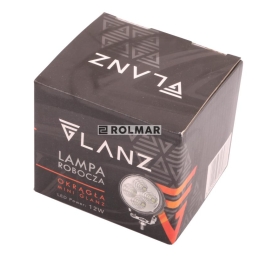 Lampa robocza okrągła mini 12W 4 LED GLANZ