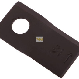 Nóż. nożyk kosiarka lewy 90x48x4mm otwór 19 zastosowanie 1448251 Krone WARYŃSKI ( sprzedawane po 25 )