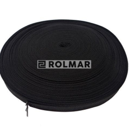 Osłona tekstylna do węży hydraulicznych L60 (szer.na płasko 60mm. śr.wew.34mm/śr.zew.36mm) Polypropylen. Czarna 50m
