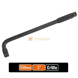 Pokrętło do nasadek TYP L 1" 550 mm - kute / stal Cr-Mo  / TEGER