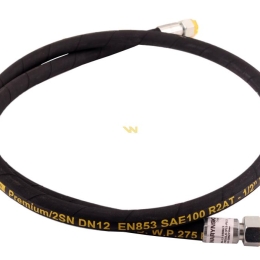 Przewód hydrauliczny 275 bar gwint M22x1.5 proste L-1900mm DN12-2SN (AA-13-1900; P11P11) 27.5MPa Waryński