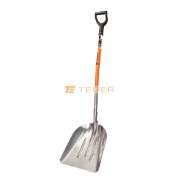 Łopata aluminiowa gospodarcza - uniwersalna - szeroka, (368/483/1380mmm), Teger