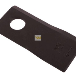 Nóż. nożyk kosiarka prawy 105x48x4mm otwór 19 zastosowanie 9492422 Claas WARYŃSKI ( sprzedawane po 25 )