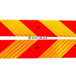 Tablica wyróżniająca odblaskowa. kpl. 2szt.. 565mm/140mm.101-01W-89
