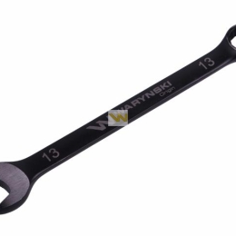 Klucz płasko-oczkowy 13 mm. CrV  standard ASME B107-2010 Waryński
