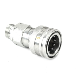 Szybkozłącze hydrauliczne gniazdo G1/2"BSP gwint zewnętrzny EURO ISO 7241-A z eliminatorem ciśnienia Waryński