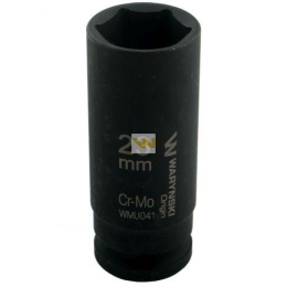 Nasadka udarowa sześciokątna długa 1/2". 23 mm. CrMo. DIN 3129. Waryński