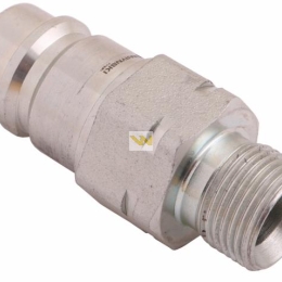 Szybkozłącze hydrauliczne wtyczka z eliminatorem ciśnienia M20x1.5 gwint zew. EURO (9100822W) (ISO 7241-A) Waryński