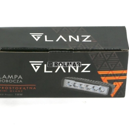 Lampa robocza prostokątna mini 18W 6 LED GLANZ
