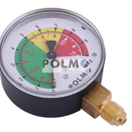 Manometr suchy M63 0-10 bar (1Mpa) gwint M12x1.5 dolne przyłącze. Opryskiwacz POLMO