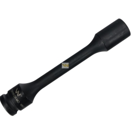 Nasadka udarowa 1/2", sześciokątna slim ze stali CrMo 15mm długość 150 mm, stosowane w mechanice do kluczy udarowych, Waryński