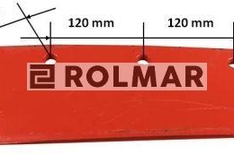 Eurolemiesz lewy 18'' Kverneland Vulcan pasuje śruba M14X34OV1 - 4 szt.