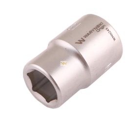 Nasadka sześciokątna 3/4". 19 mm. CrV50BV30. DIN 3124. Waryński