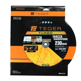 Tarcza diamentowa TURBO 230x22.23 mm TEGER