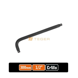 Pokrętło do nasadek TYP L 1/2" 300 mm - kute/ stal Cr-Mo / TEGER