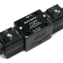 Rozdzielacz (elektrozawór) suwak "odcięty" DL3-S1/10N-D12 12V DC (cewka x 2) Compact 280bar. 50l/min (do Opryskiwacza) Duplomatic