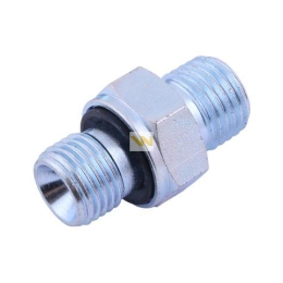 Złącze hydrauliczne proste BB (przyłączka) M14x1.5 (08L) x 1/4" BSP z uszczelnieniem XGE08LR-1/4"ED (G1/4ED14) Waryński ( sprzedawane po 10 )