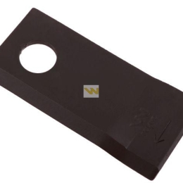 Nóż. nożyk kosiarka prawy 106x48x4mm otwór 19 zastosowanie 570444 Niemeyer WARYŃSKI ( sprzedawane po 25 )