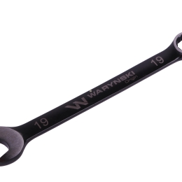 Klucz płasko-oczkowy 19 mm. CrV standard ASME B107-2010 Waryński
