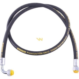 Przewód hydrauliczny gwint M22x1.5 prosta/90 stopni (kolanko) L-2000mm DN12-1SN (AK-13-2000; P11P12) 16.0MPa Waryński
