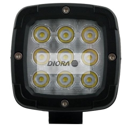 Lampa robocza aluminiowa 9-diodowa 2800Lm mocowanie magnes DIO008 LED DIORA