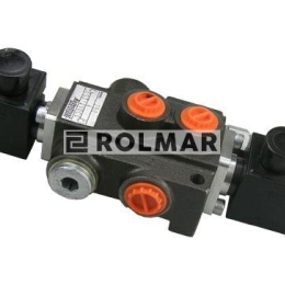 Rozdzielacz hydrauliczny jednosekcyjny sterowany elektrycznie 50L