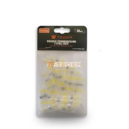 Zestaw koszulek termokurczliwych z cyną 4-6mm kolor żółty TEGER