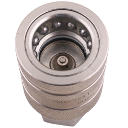 Szybkozłącze hydrauliczne gniazdo z eliminatorem ciśnienia G1/2"BSP gwint wew. EURO PUSH-PULL (ISO 7241-A) Waryński