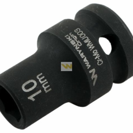 Nasadka udarowa sześciokątna 1/2". 10 mm. CrMo. DIN 3129. Waryński