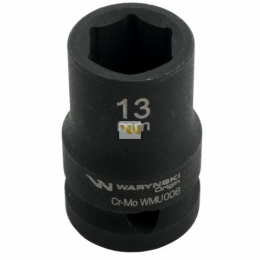 Nasadka udarowa sześciokątna 1/2". 13 mm. CrMo. DIN 3129. Waryński