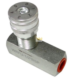 Zawór dławiąco-zwrotny WRFU 90 1/2"BSP Waryński