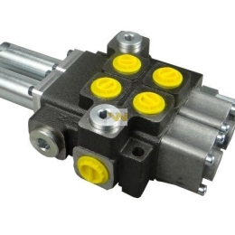 Rozdzielacz hydrauliczny dwusekcyjny (2) 40L sterowany joystickiem Waryński