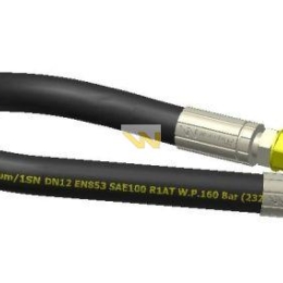 Przewód hydrauliczny gwint M22x1.5 proste L-1300mm DN12-1SN (AB-13-1300; P11P21) 16MPa Waryński